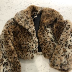 Girls Children’s Place Leopard Jacket